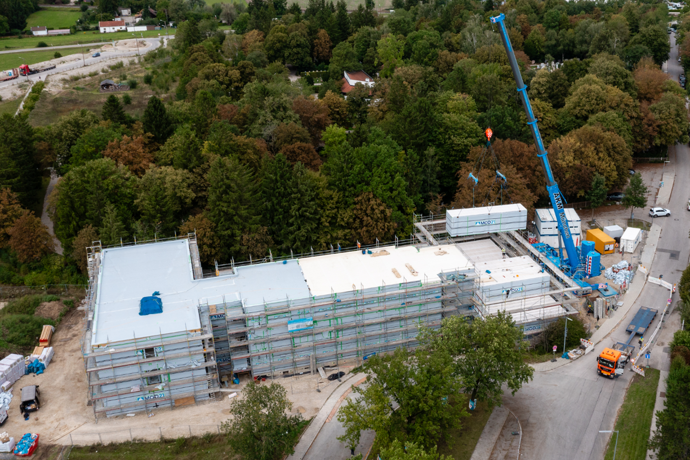 Wohnheim_MOD21 Neubau Wohnanlage Lipperheide in München (Holzbau)